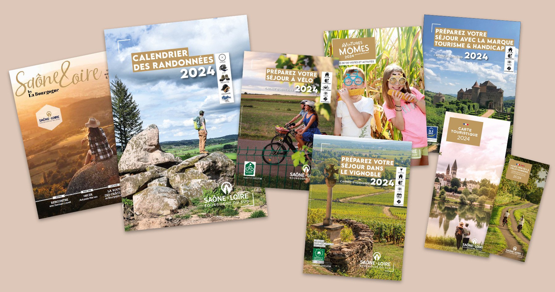 Saône-et-Loire Tourisme Brochures  2024
